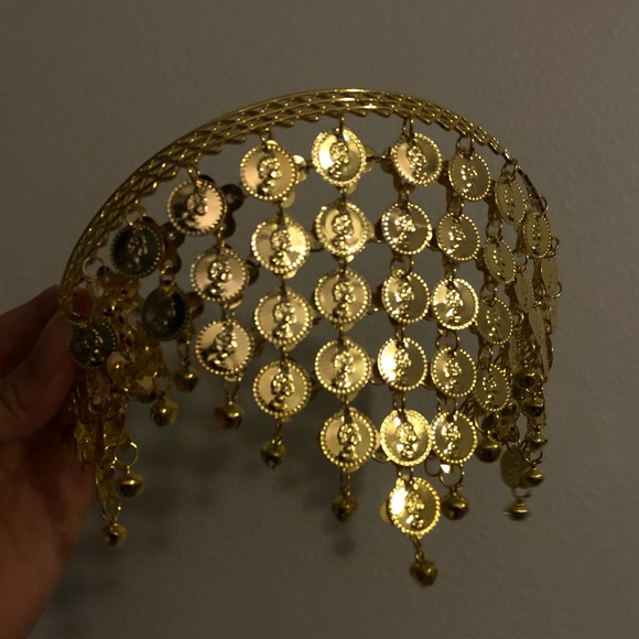 GYPSY GOLD HEADBAND / GREEK GODDESS COSTUME - Picture 2 of 3